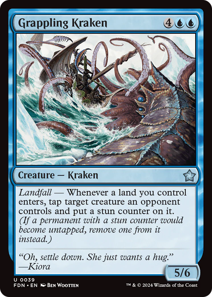 Grappling Kraken (FDN-039)  - Foundations