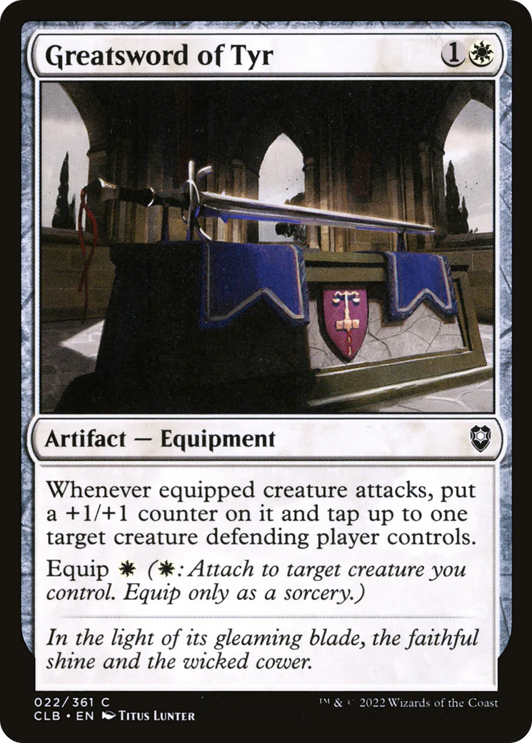 Greatsword of Tyr (CLB-022)  - Commander Legends: Battle for Baldur's Gate
