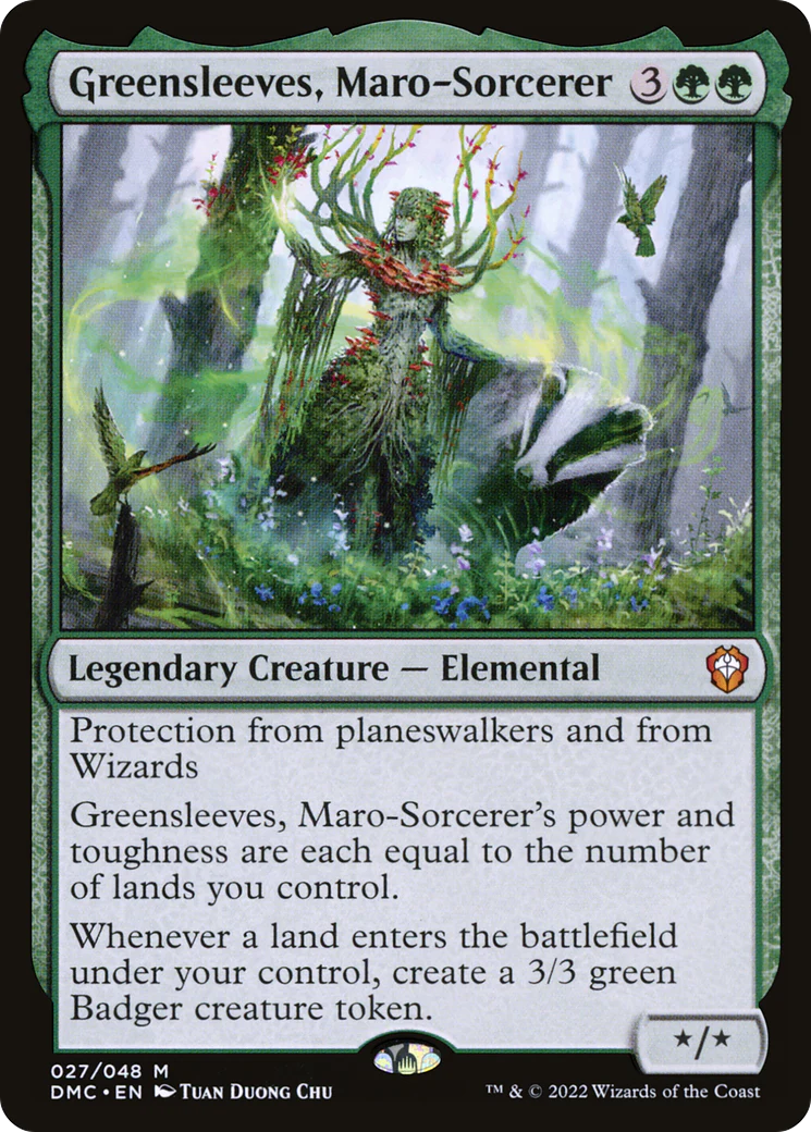 Greensleeves, Maro-Sorcerer (DMC-027)  - Dominaria United Commander