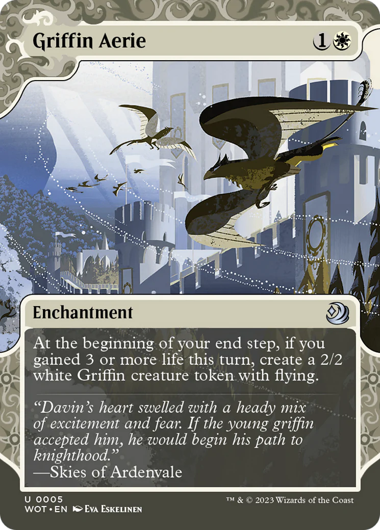 Griffin Aerie (WOT-005)  - Wilds of Eldraine: Enchanting Tales: (Showcase) (Borderless)