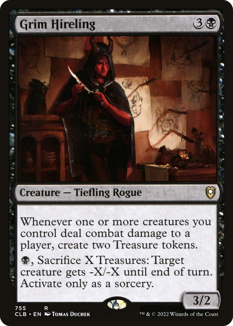 Grim Hireling (CLB-755)  - Commander Legends: Battle for Baldur's Gate