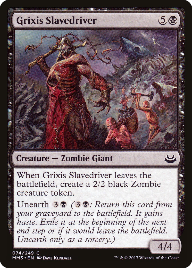 Grixis Slavedriver (MM3-074)  Foil - Modern Masters 2017