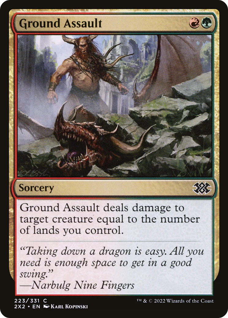 Ground Assault (2X2-223)  Foil - Double Masters 2022