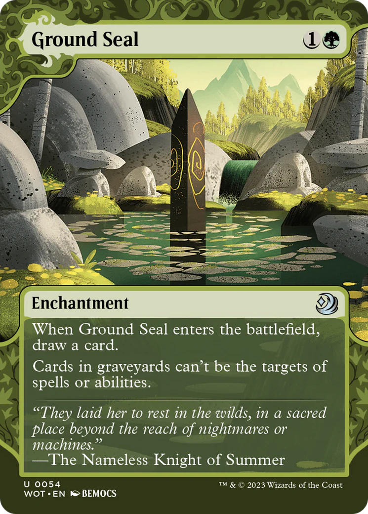 Ground Seal (WOT-054)  Foil - Wilds of Eldraine: Enchanting Tales: (Showcase) (Borderless)