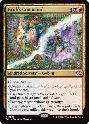 Grub's Command (ECL-228) Foil - Lorwyn Eclipsed