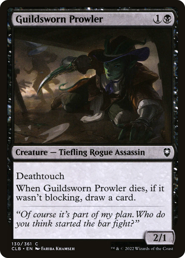 Guildsworn Prowler (CLB-130)  Foil - Commander Legends: Battle for Baldur's Gate