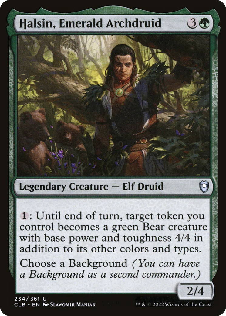 Halsin, Emerald Archdruid (CLB-234) Foil - Commander Legends: Battle for Baldur's Gate