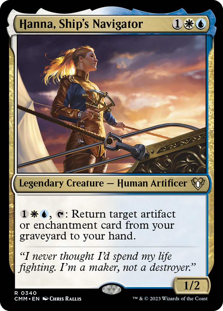 Hanna, Ship's Navigator (CMM-340)  Foil - Commander Masters