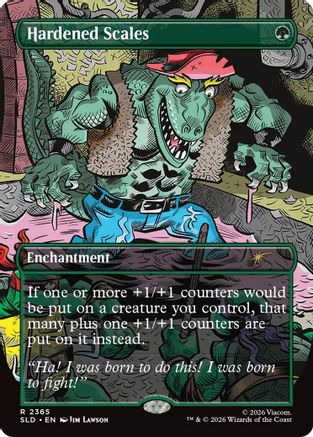 Hardened Scales (SLD-2365)  Foil - Secret Lair Drop Series