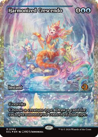 Harmonized Crescendo (0394) (Showcase) (Fracture Foil) (ECL-394)  Foil - Lorwyn Eclipsed