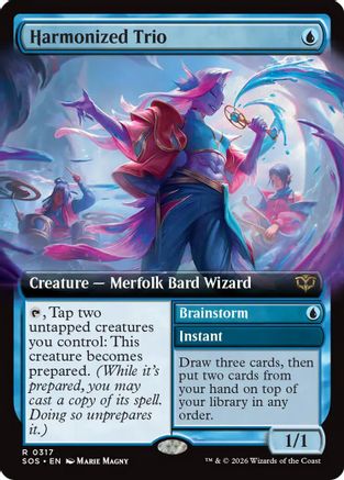 Harmonized Trio (Extended Art) (SOS-317)  Foil - Secrets of Strixhaven