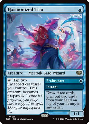 Harmonized Trio (SOS-052) Foil - Secrets of Strixhaven