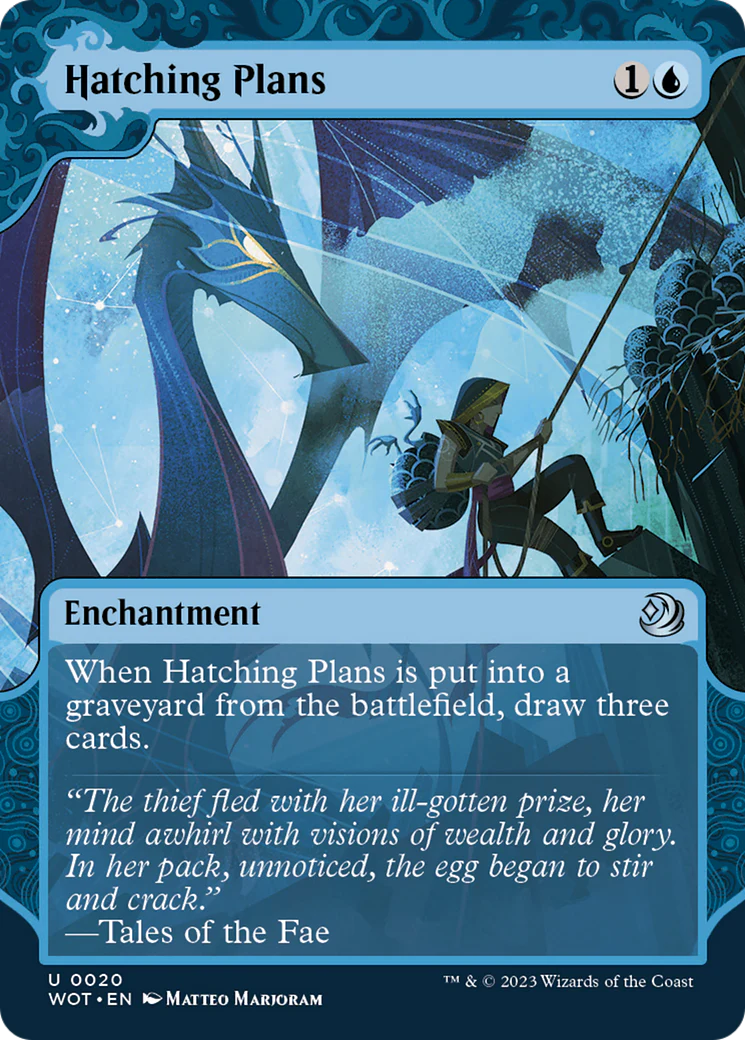 Hatching Plans (WOT-020)  - Wilds of Eldraine: Enchanting Tales: (Showcase) (Borderless)
