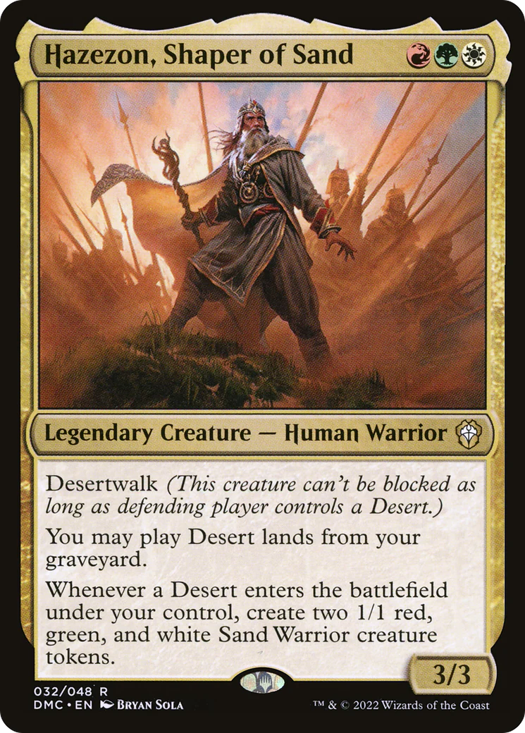 Hazezon, Shaper of Sand (DMC-032)  - Dominaria United Commander