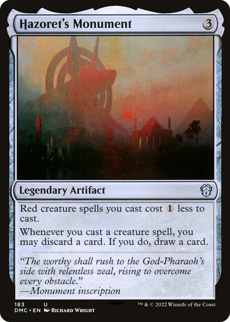 Hazoret's Monument (DMC-183)  - Dominaria United Commander