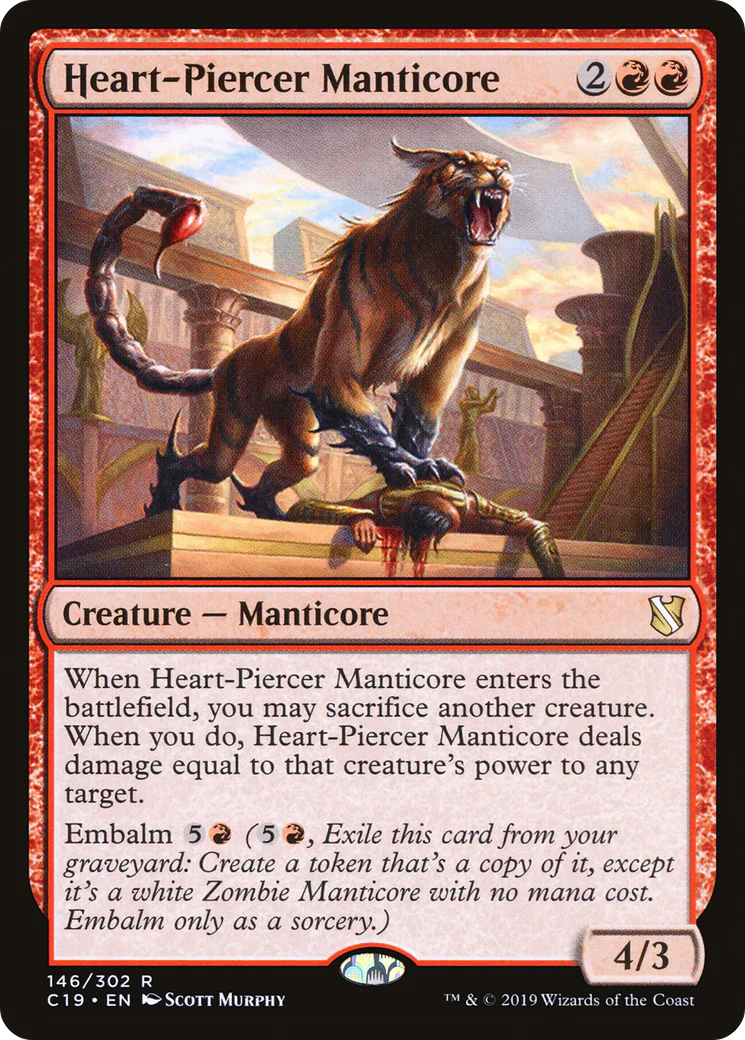 Heart-Piercer Manticore (C19-146)  - Commander 2019