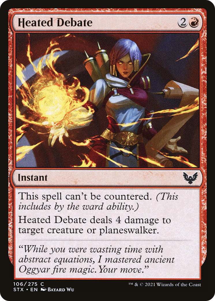 Heated Debate (STX-106) Foil - Strixhaven: School of Mages