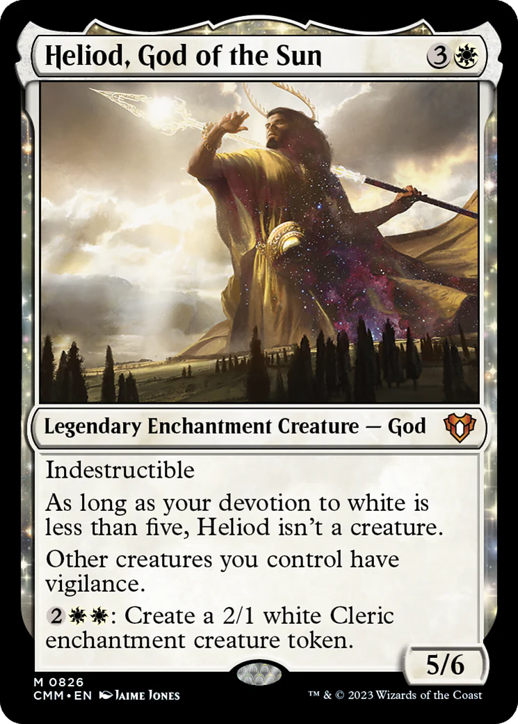 Heliod, God of the Sun (CMM-826)  - Commander Masters: (enchantment)