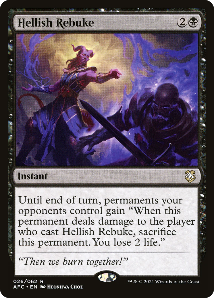 Hellish Rebuke (AFC-026) - Adventures in the Forgotten Realms Commander
