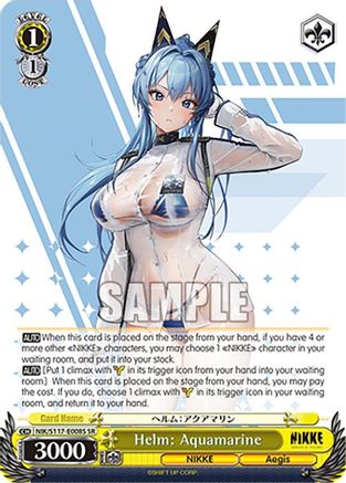 Helm: Aquamarine (SR) (NIK/S117-E008S SR) - GODDESS OF VICTORY: NIKKE