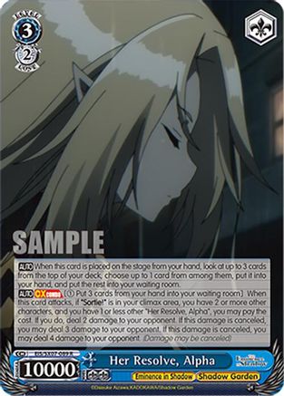 Her Resolve, Alpha (EIS/SX07-089) - The Eminence in Shadow