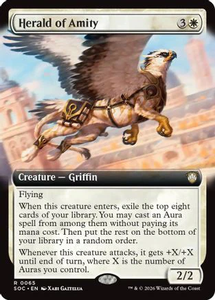 Herald of Amity (Extended Art) (SOC-065)  - Commander: Secrets of Strixhaven