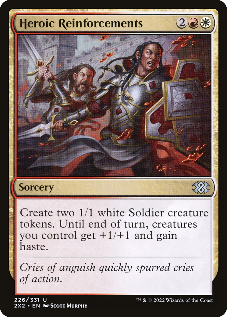 Heroic Reinforcements (2X2-226)  - Double Masters 2022