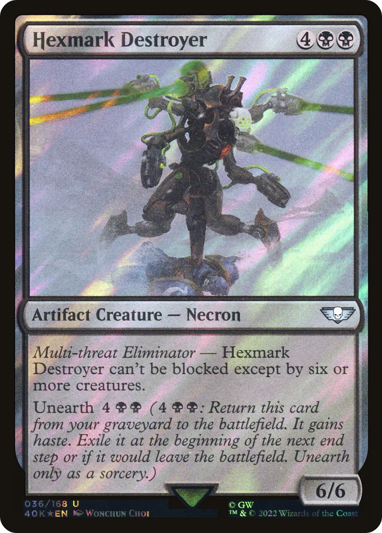 Hexmark Destroyer (Surge Foil) (40K-036)  Foil - Warhammer 40,000 Commander
