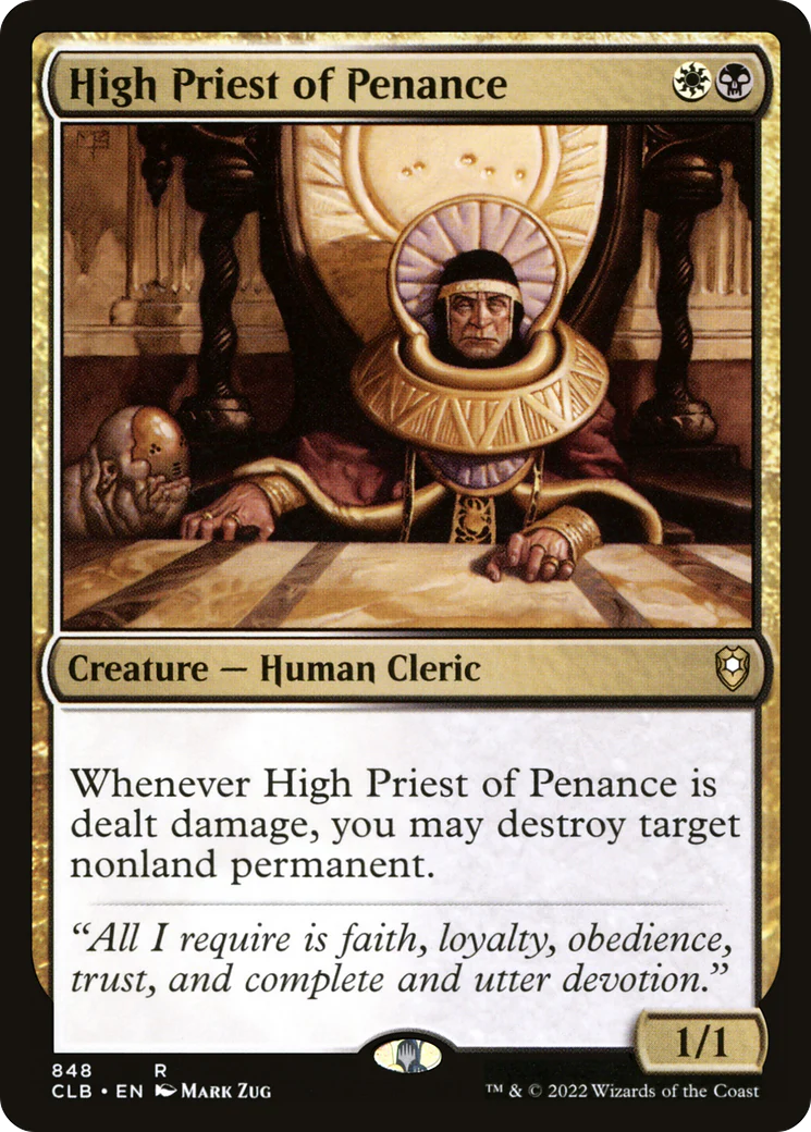 High Priest of Penance (CLB-848)  - Commander Legends: Battle for Baldur's Gate