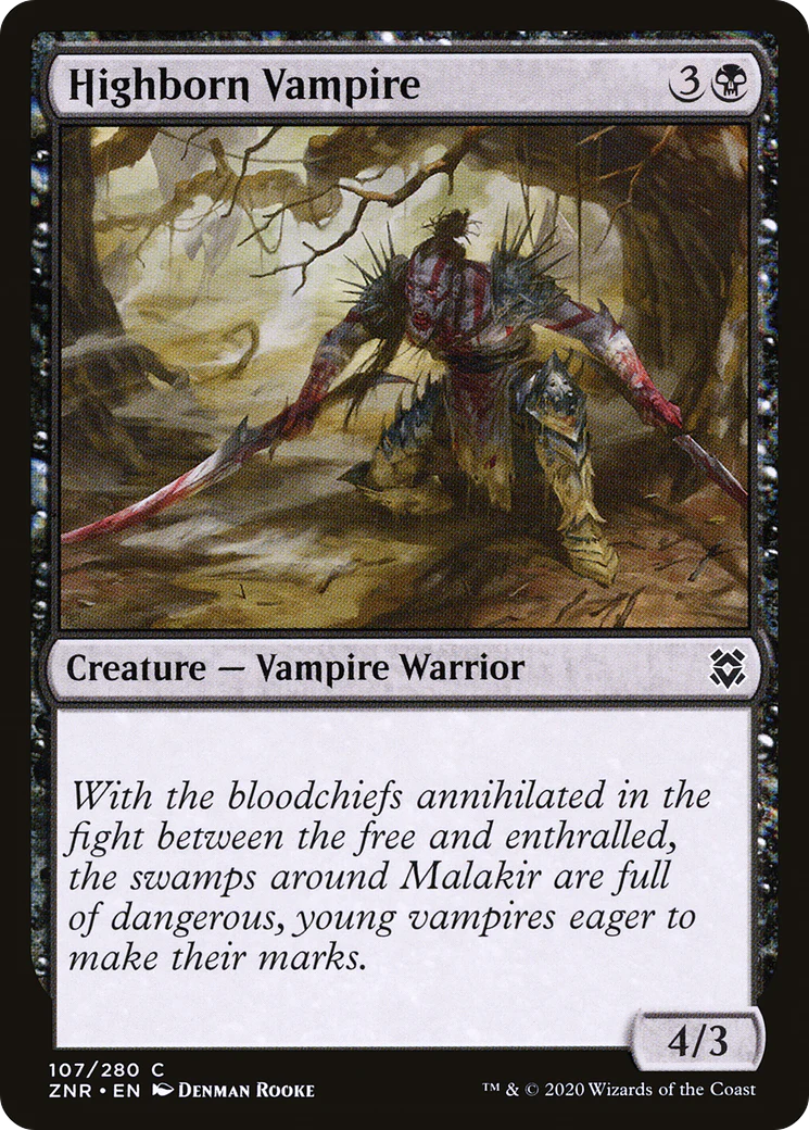 Highborn Vampire (ZNR-107)  - Zendikar Rising