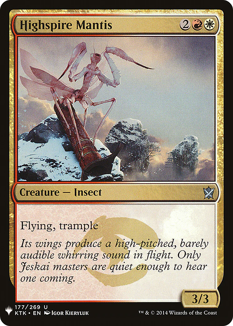 Highspire Mantis (LIST-177)  - The List