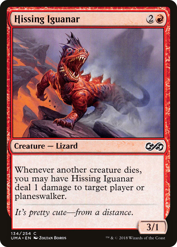 Hissing Iguanar (UMA-134)  Foil - Ultimate Masters