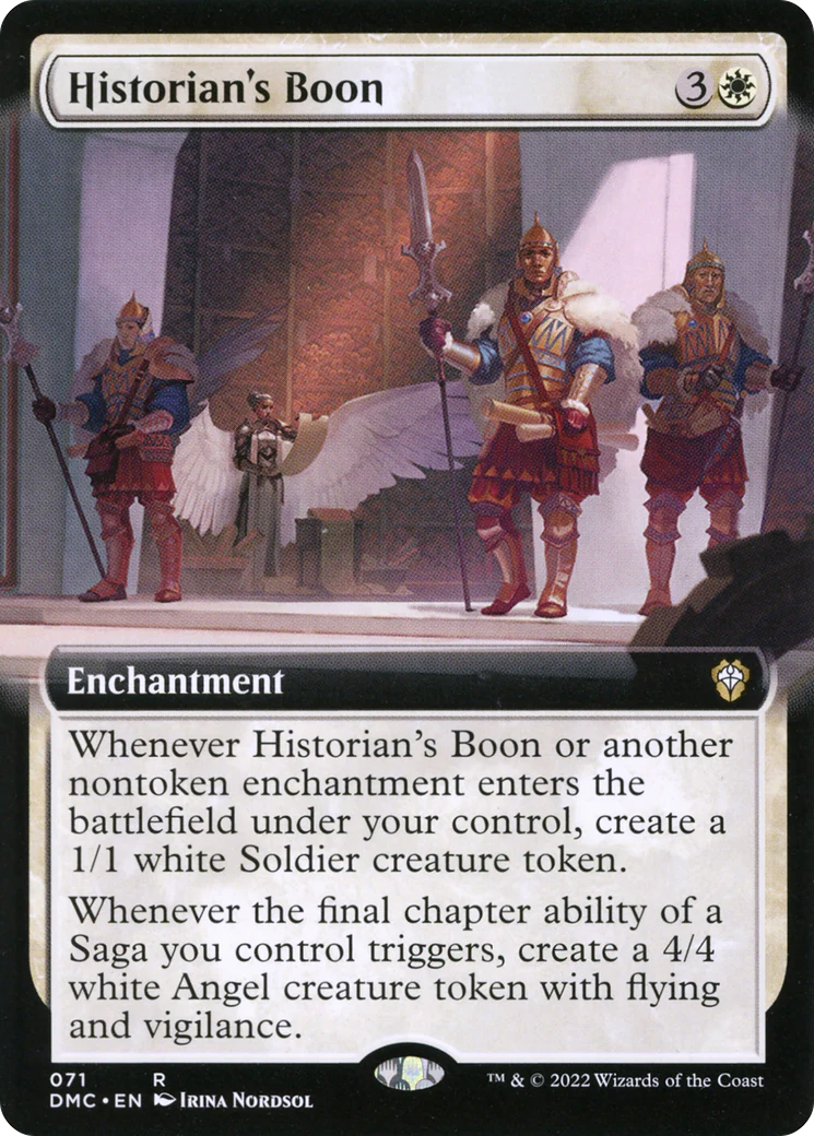 Historian's Boon (Extended Art) (DMC-071)  Foil - Dominaria United Commander: (Extended Art)