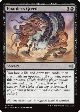 Hoarder's Greed (ECC-047)  - Commander: Lorwyn Eclipsed