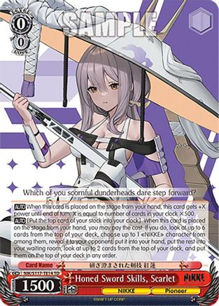 Honed Sword Skills, Scarlet (NIK/S117-TE14 TD) - GODDESS OF VICTORY: NIKKE