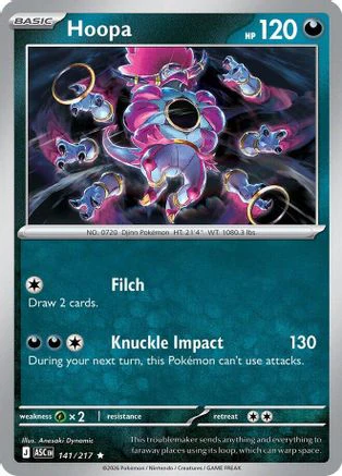Hoopa 141  - Reverse Holofoil ME Ascended Heroes - Rare