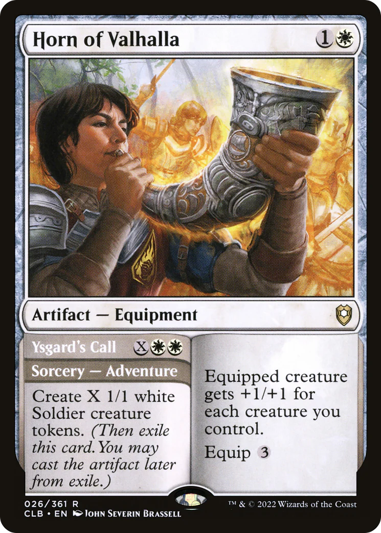 Horn of Valhalla (CLB-026)  Foil - Commander Legends: Battle for Baldur's Gate