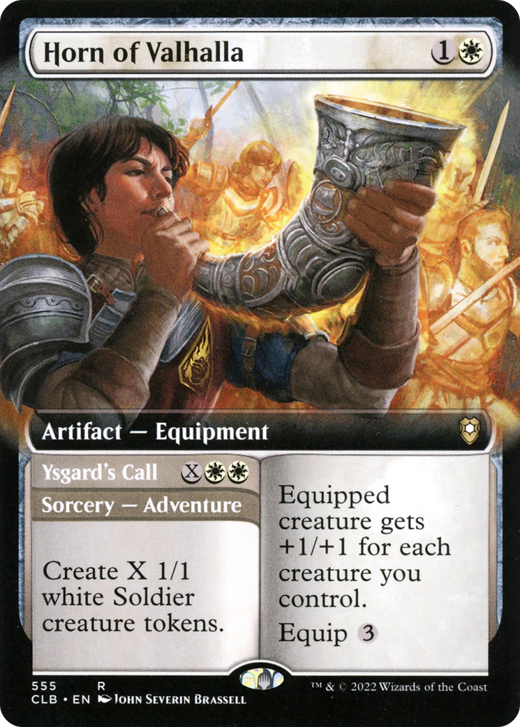 Horn of Valhalla (Extended Art) (CLB-555)  - Commander Legends: Battle for Baldur's Gate: (Extended Art)