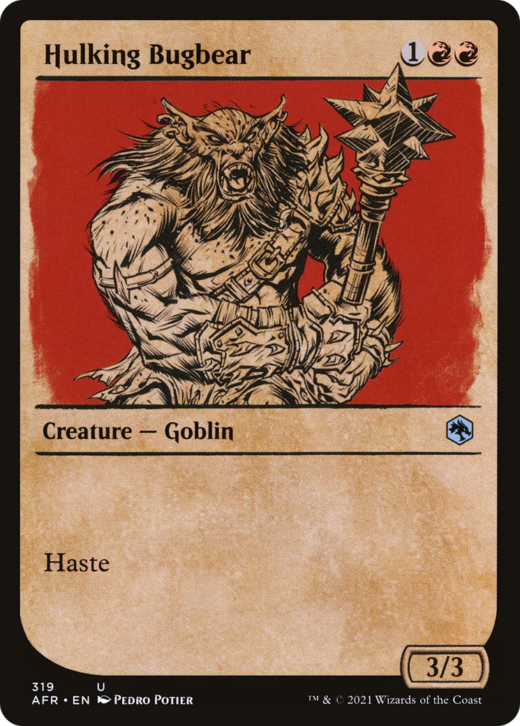 Hulking Bugbear (Showcase) (AFR-319)  - Adventures in the Forgotten Realms: (Showcase)