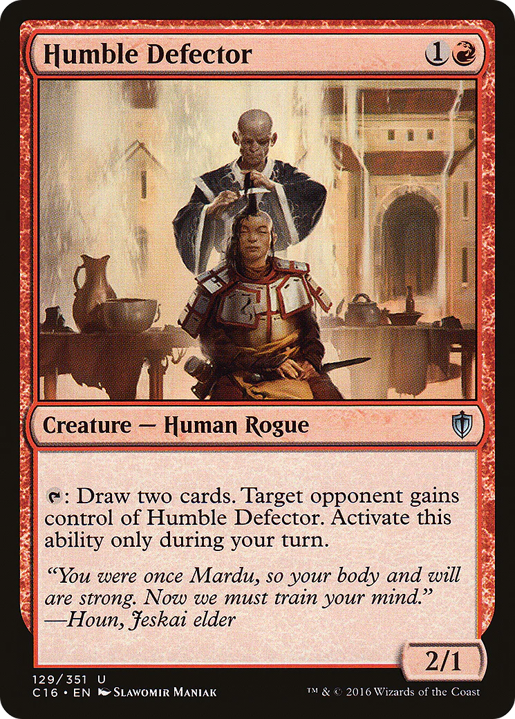 Humble Defector (C16-129)  - Commander 2016