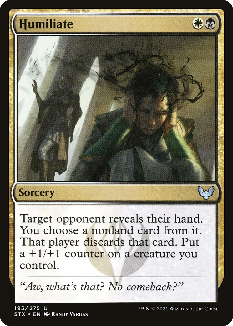 Humiliate (STX-193)  - Strixhaven: School of Mages