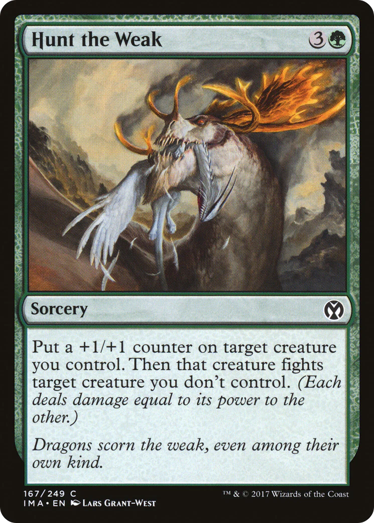 Hunt the Weak (IMA-167)  Foil - Iconic Masters