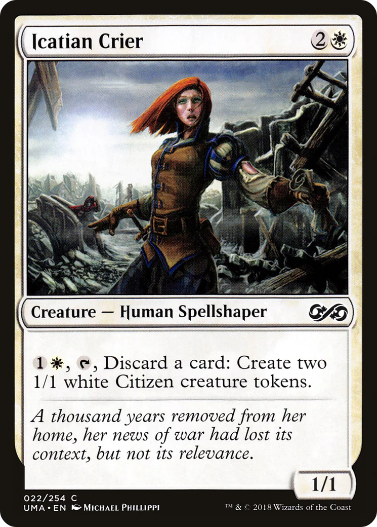 Icatian Crier (UMA-022)  Foil - Ultimate Masters