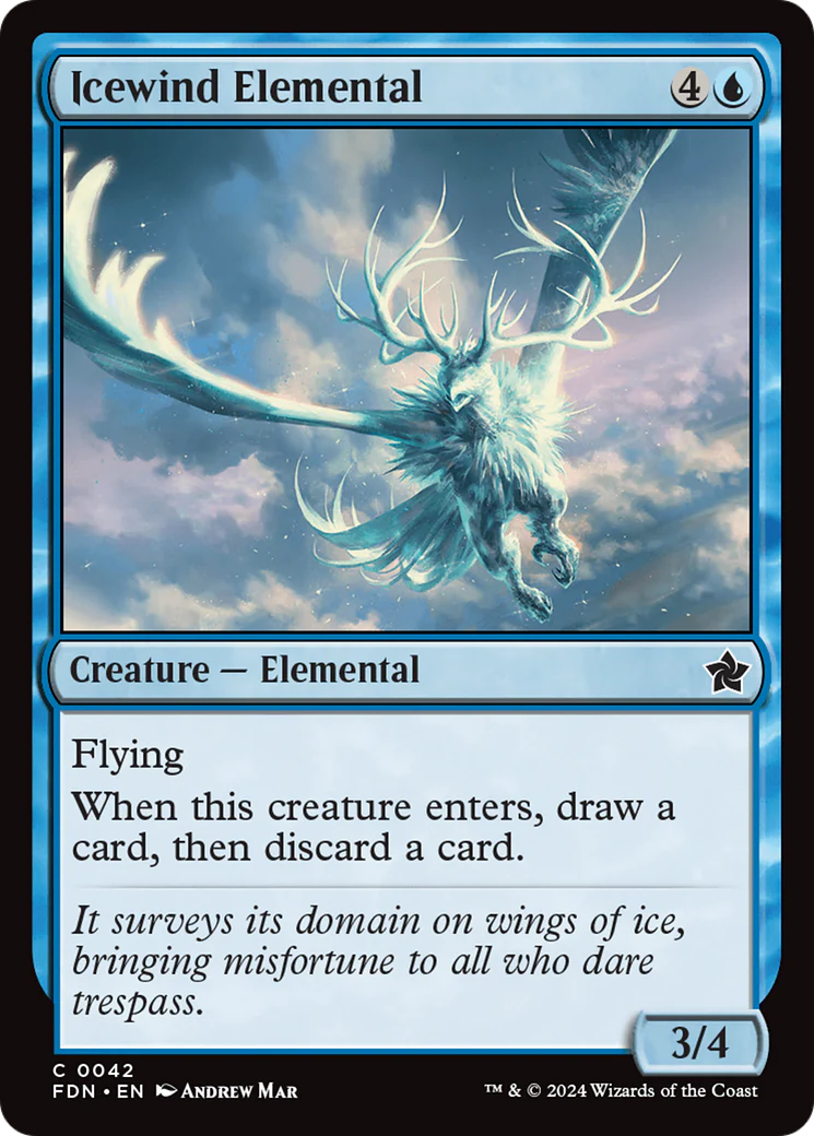 Icewind Elemental (FDN-042)  Foil - Foundations