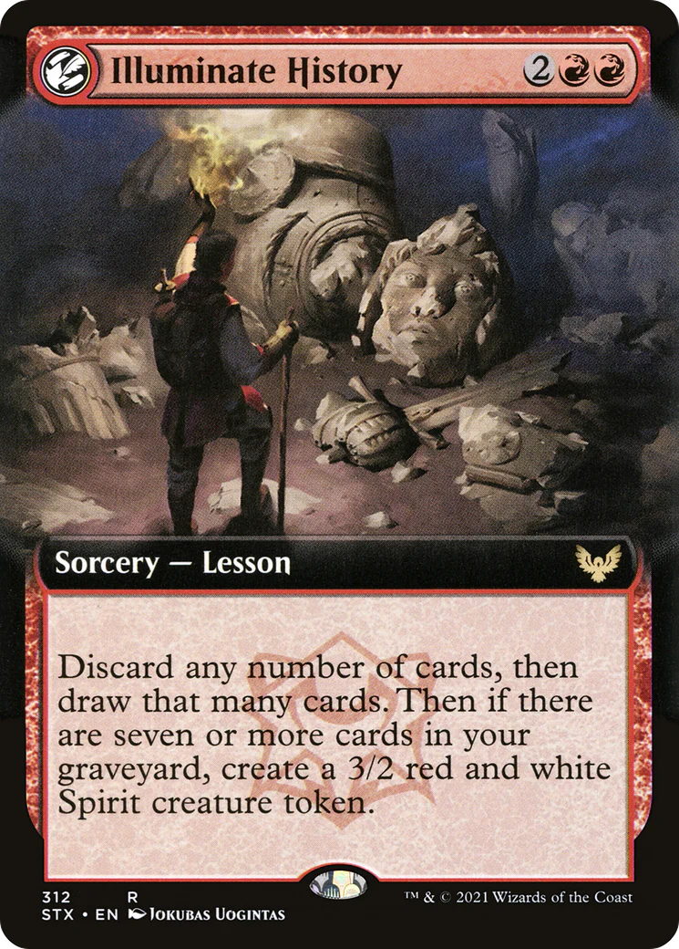 Illuminate History (Extended Art) (STX-312)  Foil - Strixhaven: School of Mages: (Extended Art, lesson)