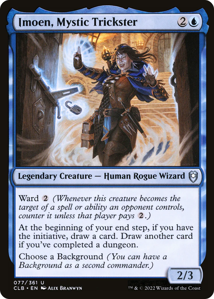 Imoen, Mystic Trickster (CLB-077)  Foil - Commander Legends: Battle for Baldur's Gate