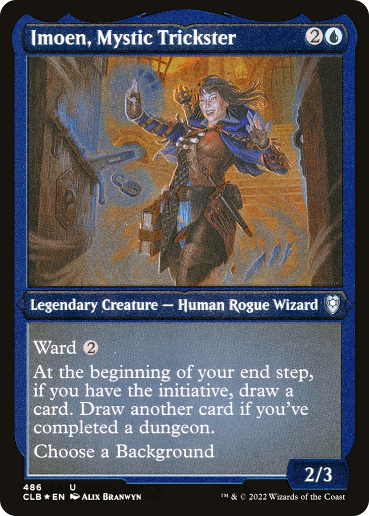 Imoen, Mystic Trickster (CLB-486)  Etched Foil - Commander Legends: Battle for Baldur's Gate