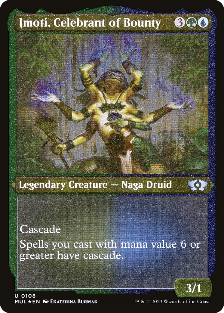 Imoti, Celebrant of Bounty (Foil Etched) (MUL-108)  Foil - Multiverse Legends