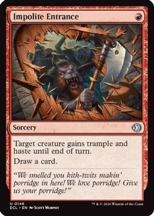 Impolite Entrance (ECL-146)  - Lorwyn Eclipsed