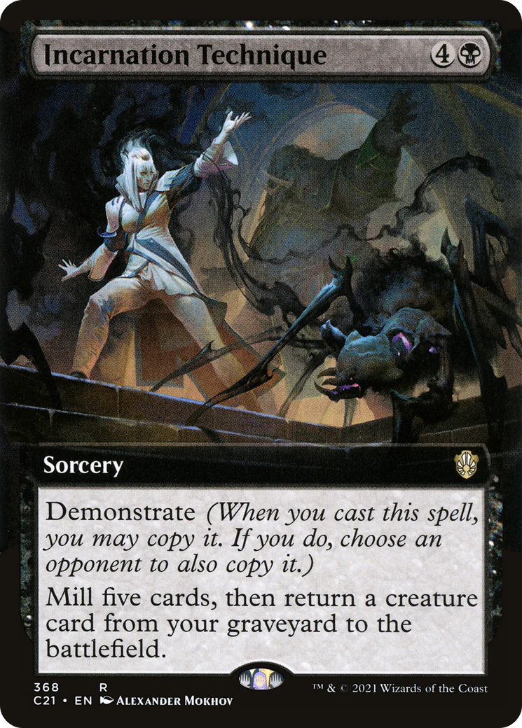 Incarnation Technique (Extended Art) (C21-368)  - Commander 2021: (Extended Art)